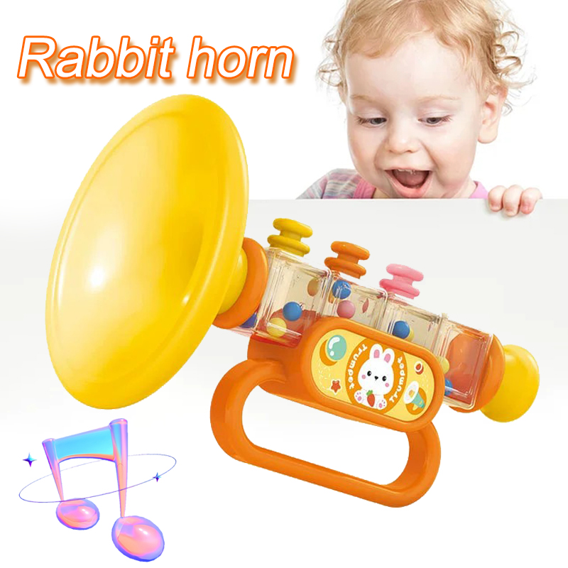 Musical Instruments Cartoon - 만화 토끼 트럼펫 미니 다기능 연주