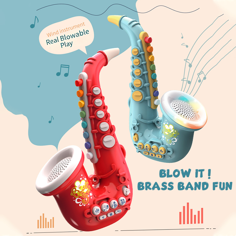 아이들이 직접 연주할 수 있는 장난감 색소폰, 음악 연 - Musical Instrument That You Blow Into 리뷰 및 가격